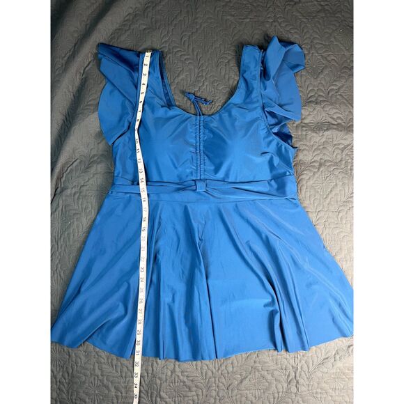 Daci Plus Size Tankini Flowy Top 2pc Tummy Control Swimwear Summer SZ 4XL:NWOT - Picture 8 of 12